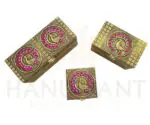 Meenakari Dry Fruit Box with Glass Jars – Designer Gift Box for Festive Use