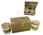 Jar Mina Dry Fruit Box – Gold Finish Decorative Gift Box With Glass Jar - Image 5