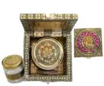 Meenakari Dry Fruit Box with Glass Jars – Designer Gift Box for Festive Use - Image 4