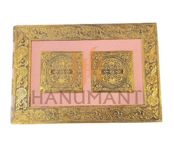 Gold Finish Bangle Box – Premium Velvet Lined Jewellery Storage Case 10X14 Inch - Image 2
