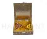 Decorative Dry Fruit Box – 4 Compartment Gift Box (6x6 Inch) - Image 3