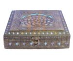 Decorative Dry Fruit Box – 4 Compartment Gift Box (8x8 Inch) - Image 2