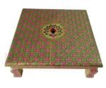 Meenakari Pooja Chowki (15 x 15 Inch)