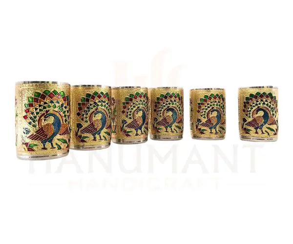 Designer Stainless Glass Set - Image 3