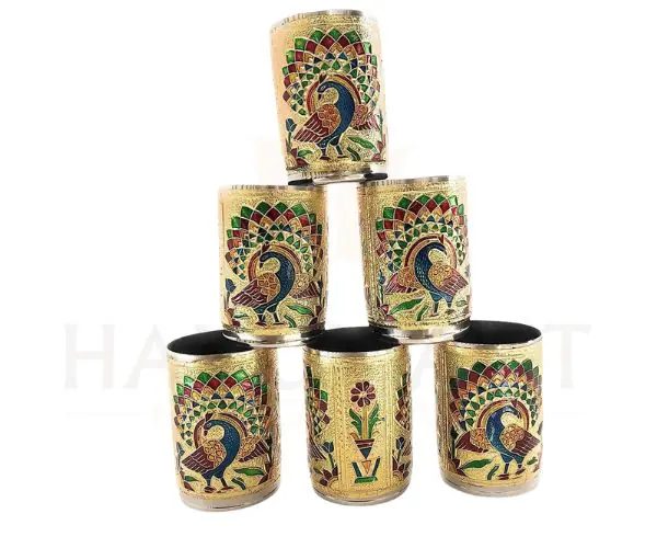 Designer Stainless Glass Set - Image 2