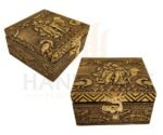 Antique Rajwadi Jewellery Box with Velvet Interior | Pooja Box - Image 5
