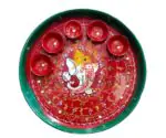 Ganesh Pooja Thali – Festive Ritual Plate | 12 Inch - Image 2