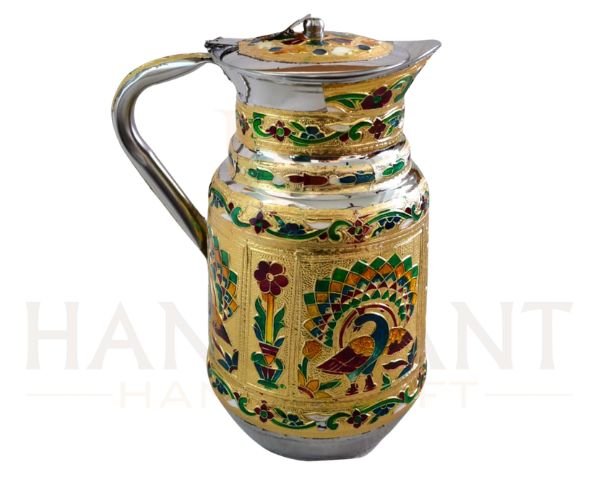 Jug Peacock Design Serving Jug - Image 1