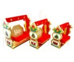 Handcrafted Laddu Gopal Jhula with Cow Motif – Red & Gold Pooja Swing - Image 5