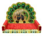 Traditional Meenakari Laddu Gopal Singhasan - Image 4