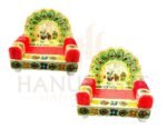 Traditional Meenakari Laddu Gopal Singhasan - Image 2