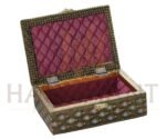 Peacock Design Decorative Jewelry Box – 4x4 Inch - Image 2