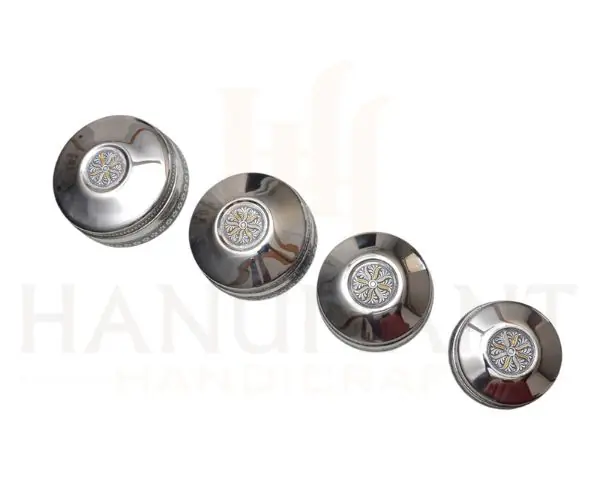 Luxury Stainless Steel Decorative Storage Box – Handcrafted Steel Container for Festival & Gifting - Set of 4 - Image 9