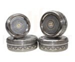 Stainless Steel Decorative Container Set with Floral Design | Premium Storage - Image 5