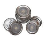 Stainless Steel Decorative Container Set with Floral Design | Premium Storage - Image 2