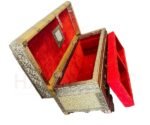 Handcrafted Heritage Vanity Box – Red & Gold Vintage Style - Image 4