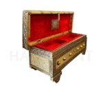 Handcrafted Heritage Vanity Box – Red & Gold Vintage Style - Image 5