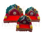 Decorative Velvet God Sinhasan | Singhasan for Laddu Gopal & Home Temple - Image 2