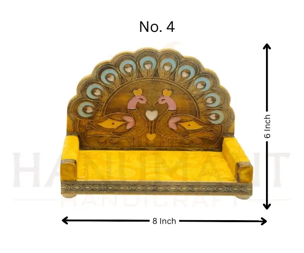 pooja singhasan peacock design