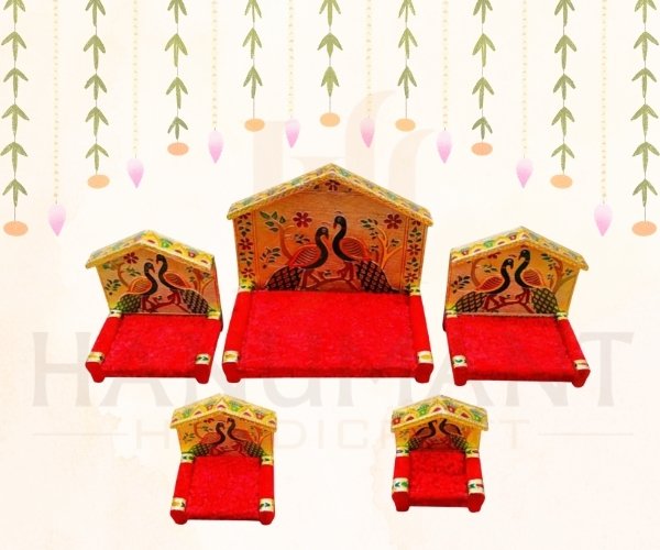 wooden god singhasan wooden god singhasan