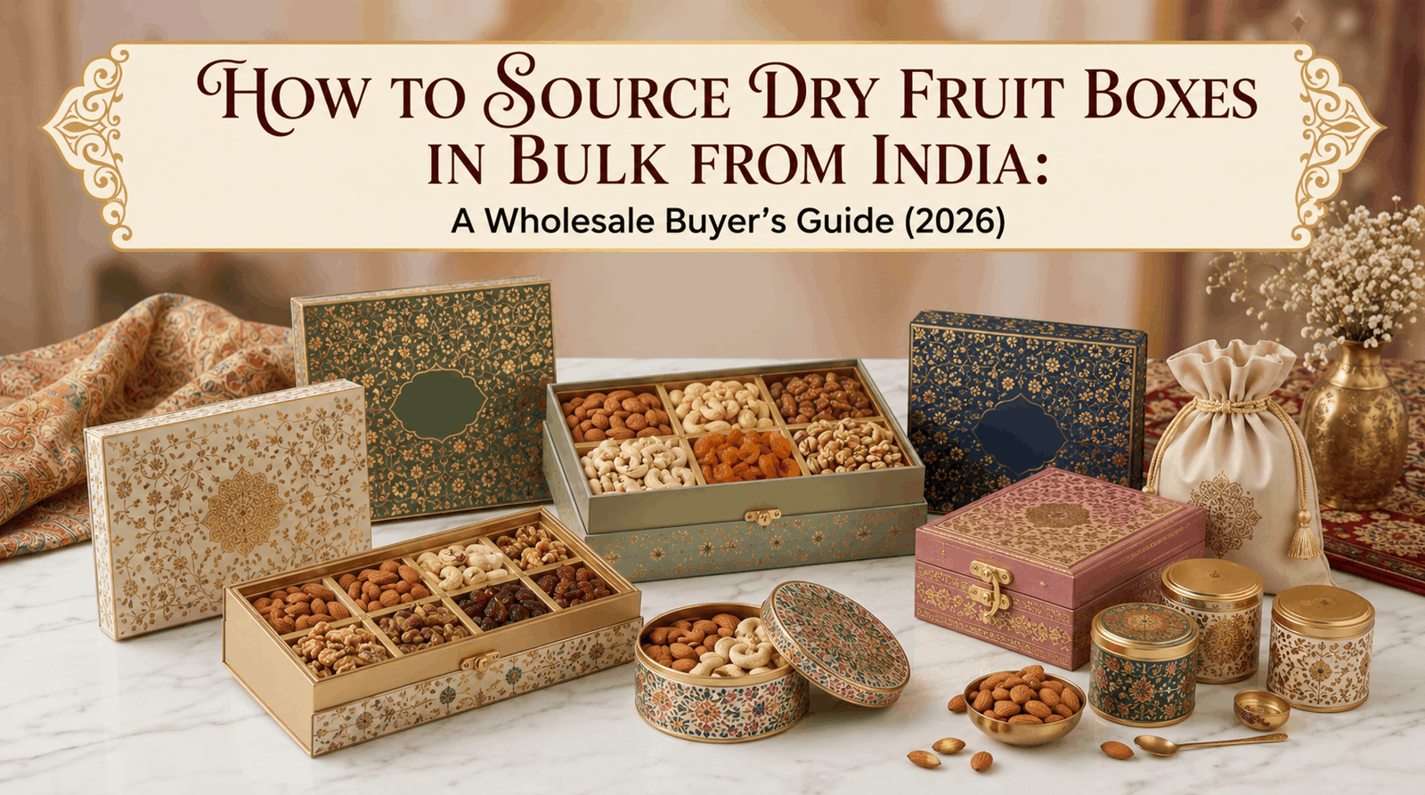 How to Source Dry Fruit Boxes in Bulk from India: A Wholesale Buyer's Guide (2026)