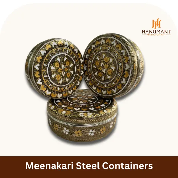 Meenakari Steel Containers