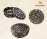 Oxidized Meenakari Steel Box for Wedding Return Gifts Online India - Image 2