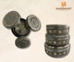 Oxidized Meenakari Steel Box for Wedding Return Gifts Online India