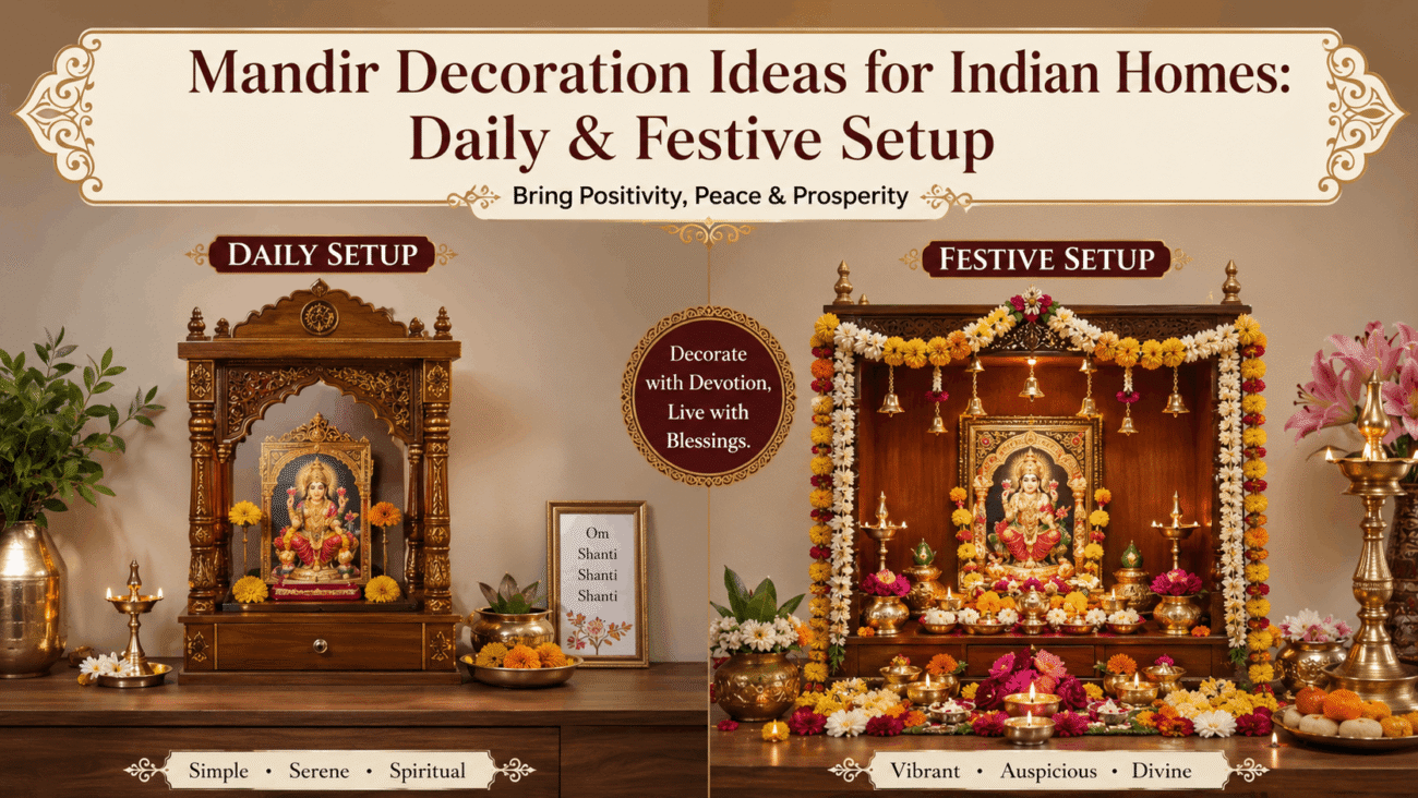 Mandir Decoration Ideas for Indian Homes: Daily & Festive Setup Guide