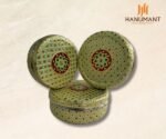 Handcrafted Meenakari Steel Gift Box Green for Dry Fruits & Festive Gifting