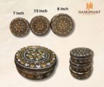 Handcrafted Meenakari Steel Gift Box (Gold)