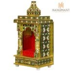 Gold Meenakari Handcrafted Home Mandir