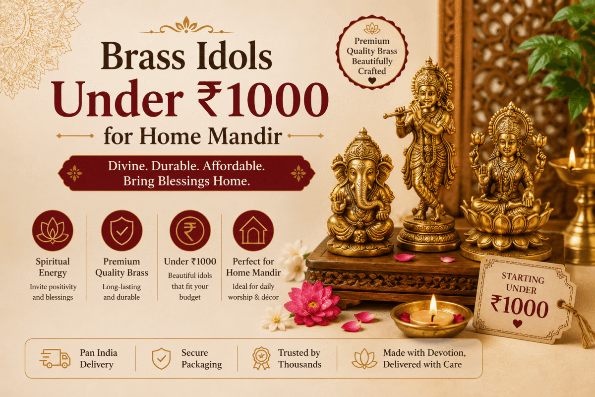 Brass Idols Under ₹1000 for Home Mandir